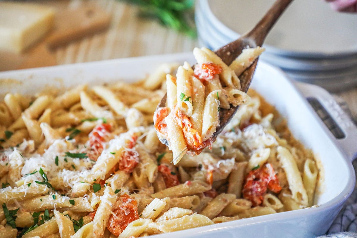 Baked Tomato Ricotta Pasta
