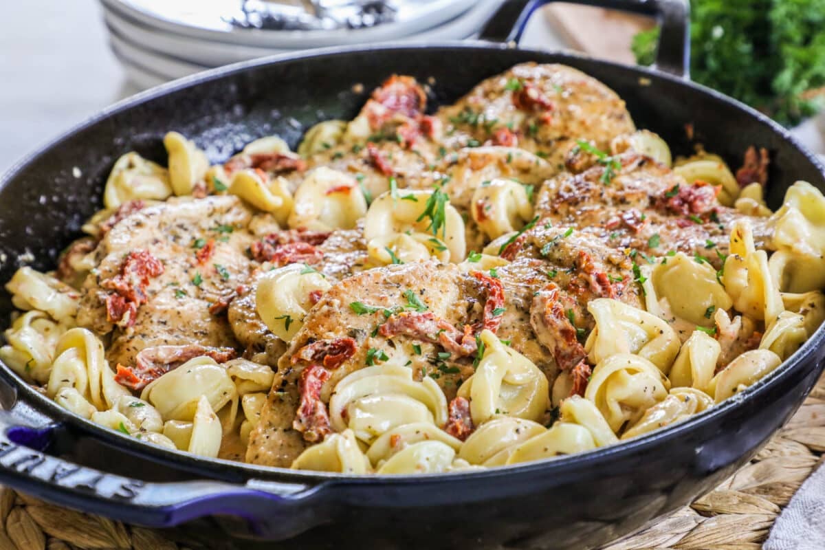 Marry Me Chicken and Tortellini