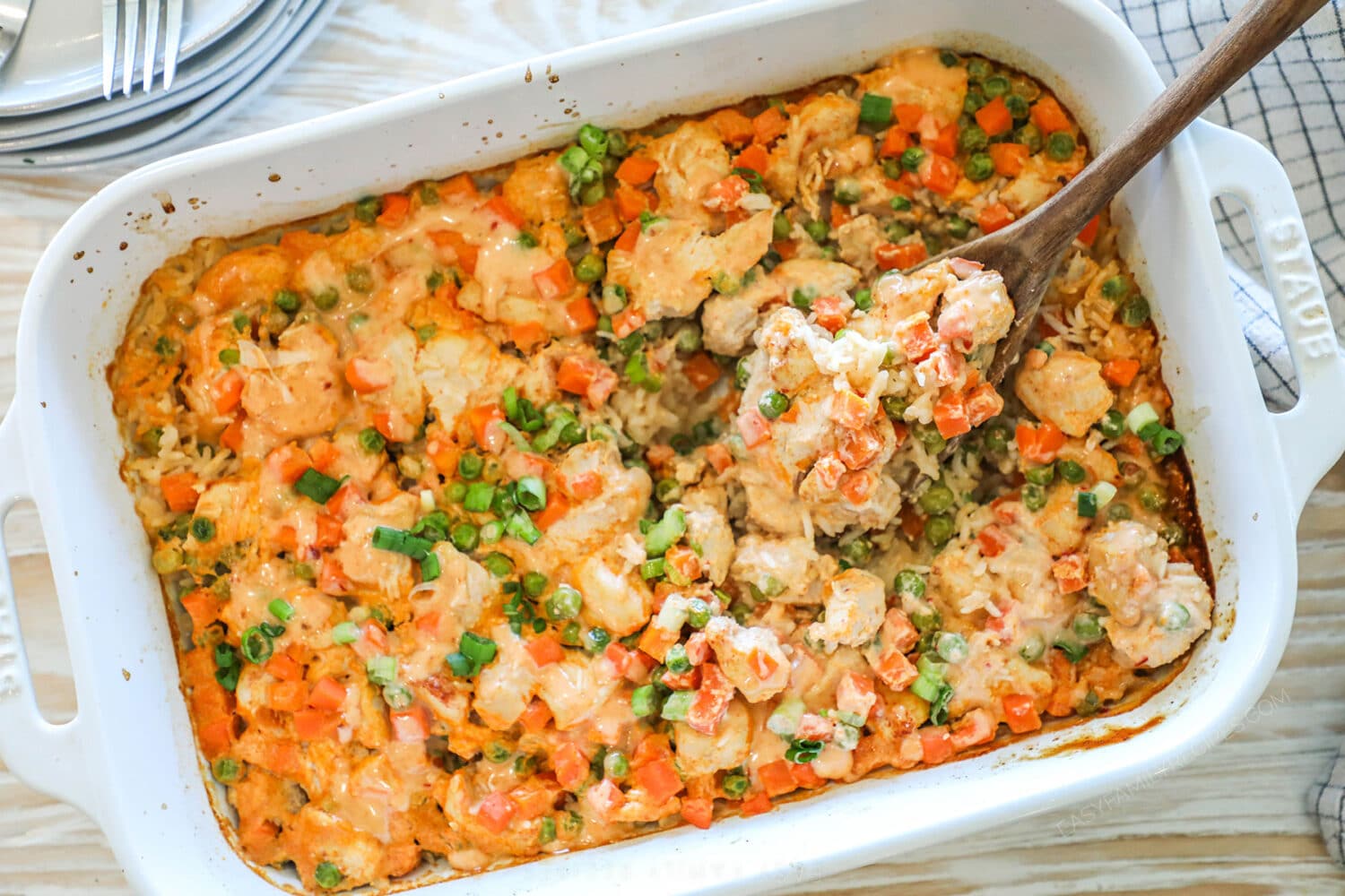 Bang Bang Chicken and Rice Bake