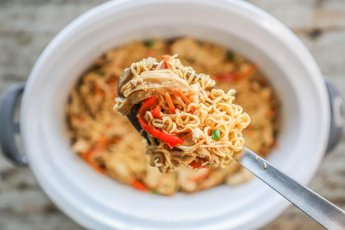 Crockpot Chicken Ramen - Easy Family Recipes