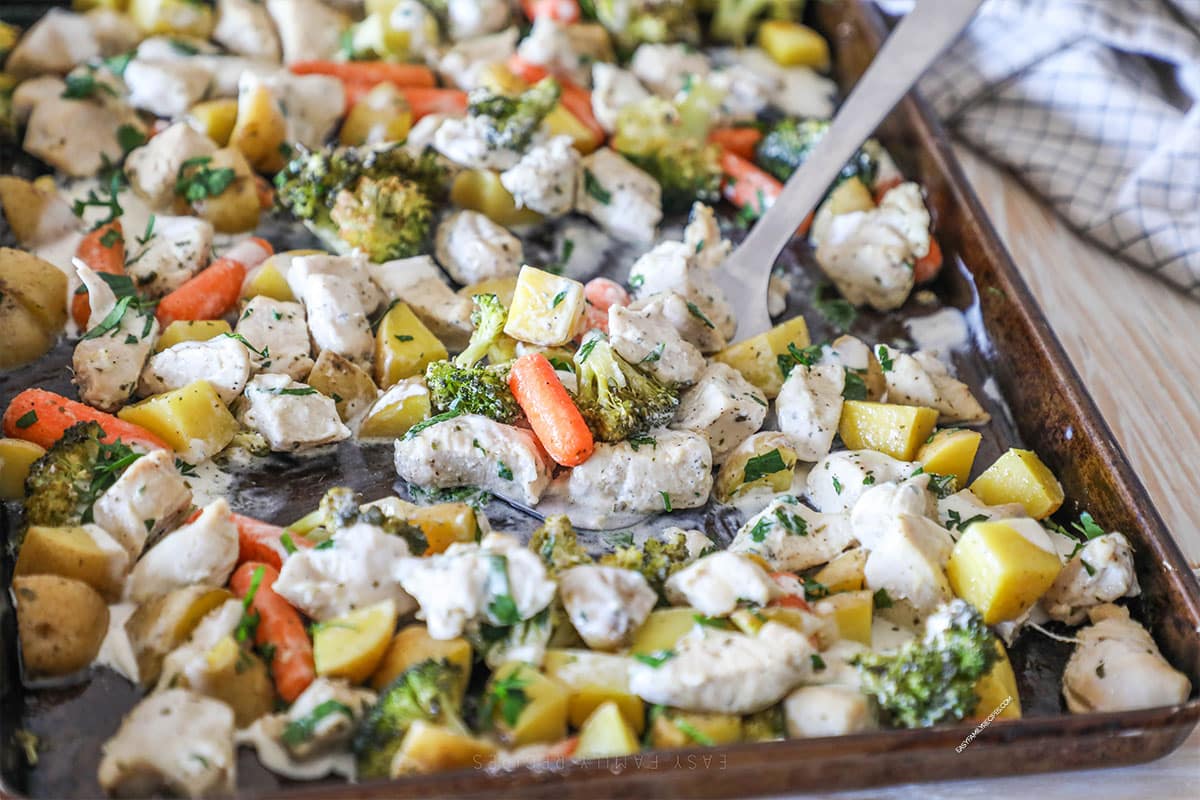 Sheet Pan Ranch Chicken