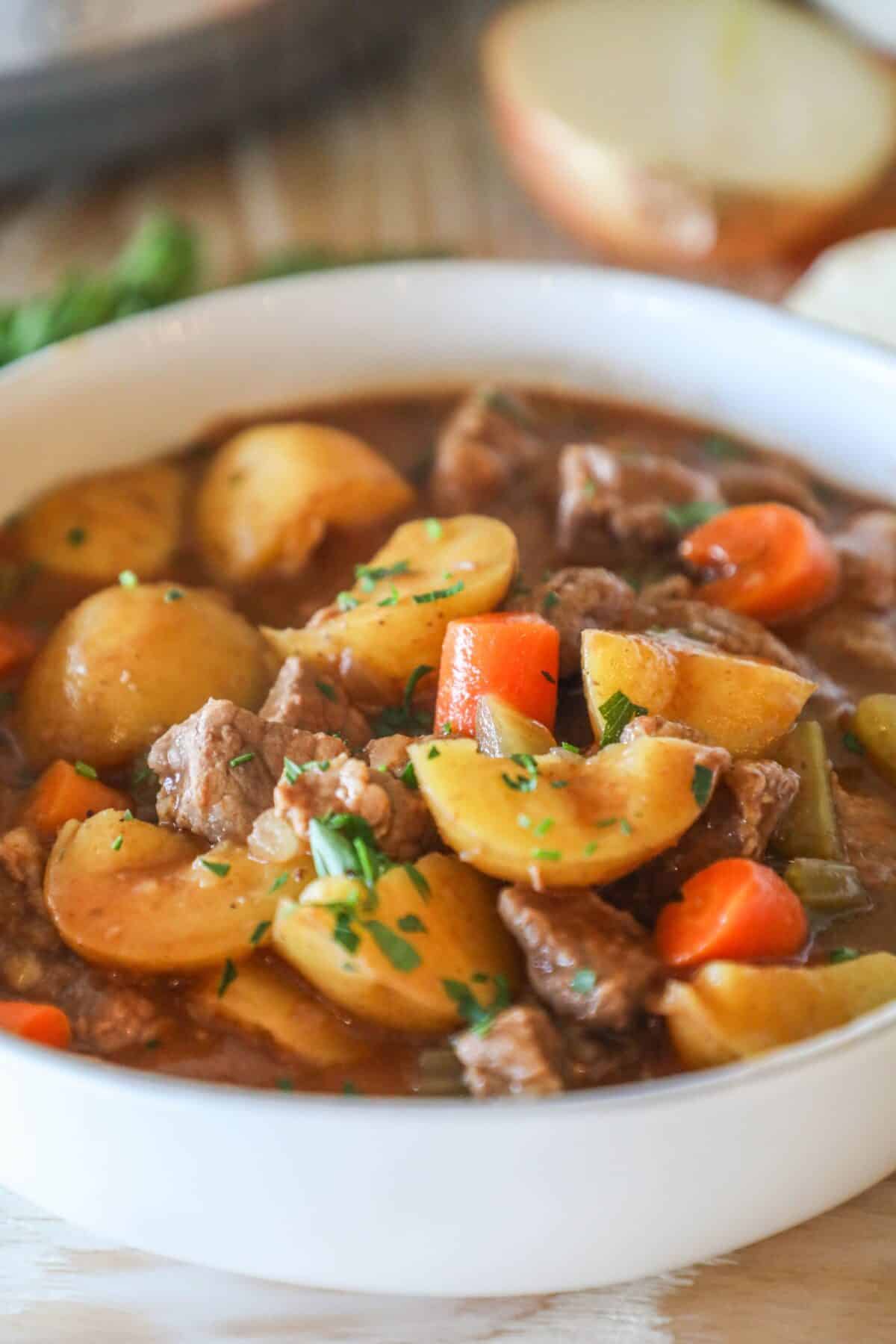 bowl of beef stew