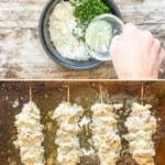 step by step photos of how to make chicken gyro bowls