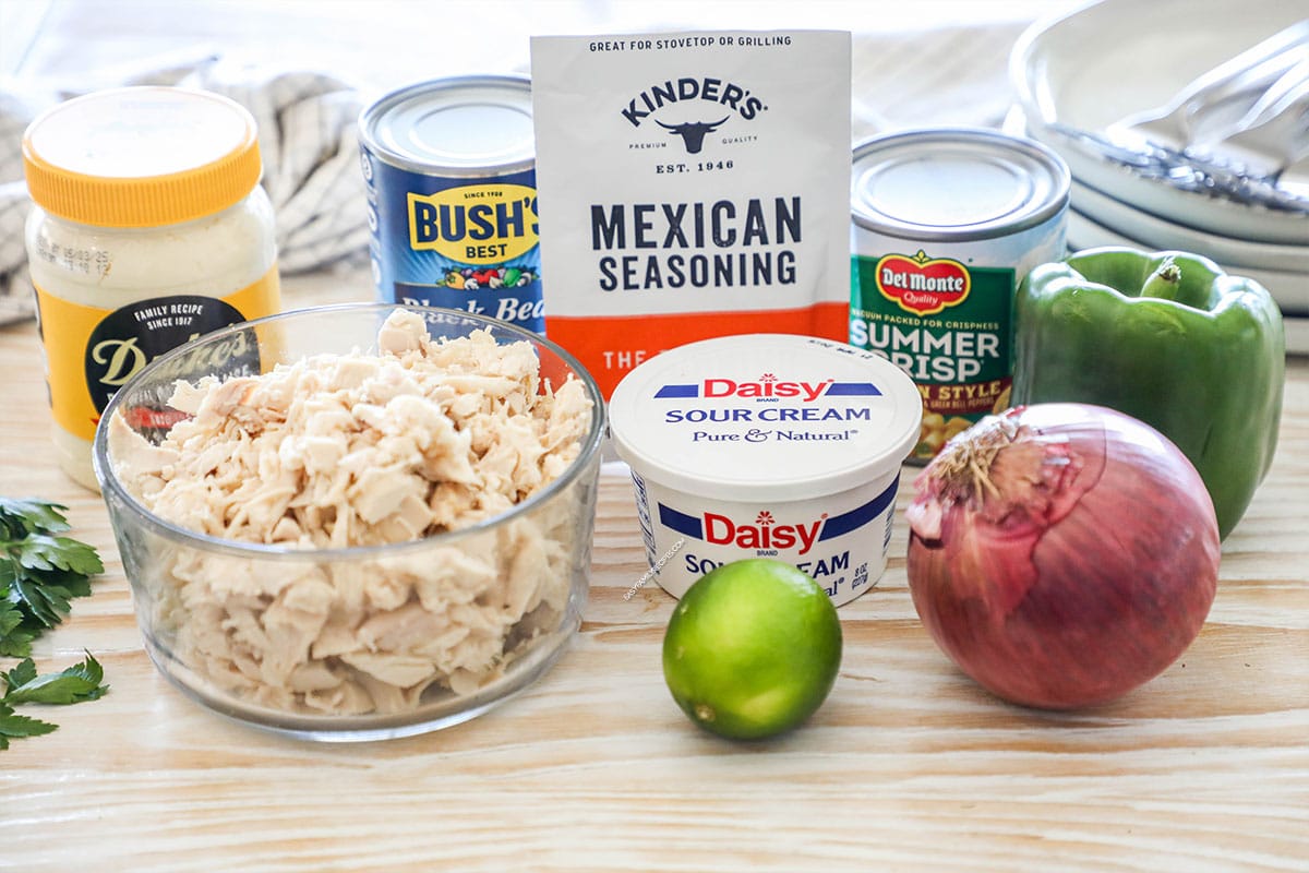 ingredients needed for mexican chicken salad