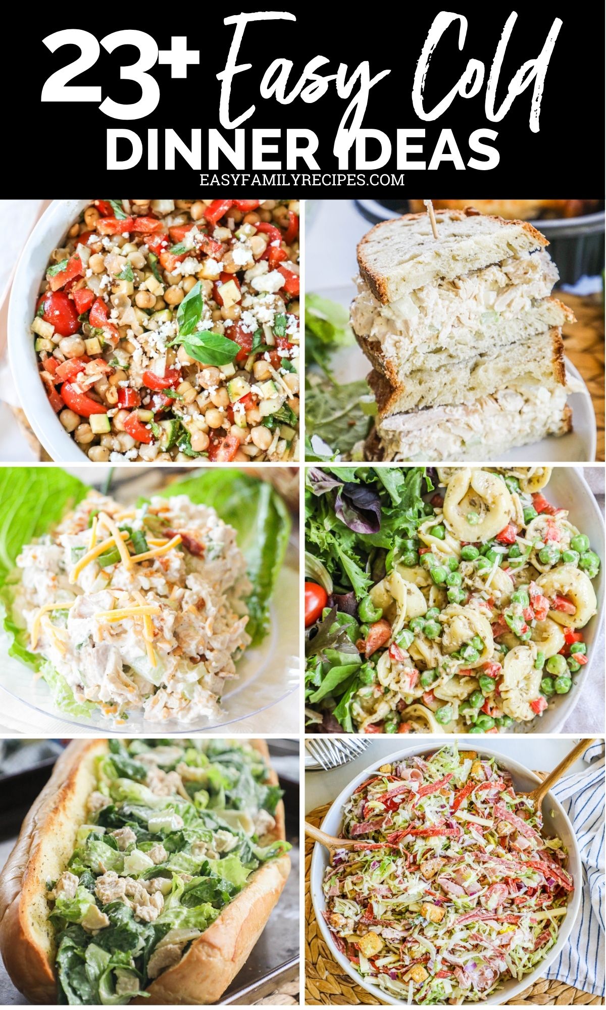 23+ Easy Cold Dinner Ideas · Easy Family Recipes