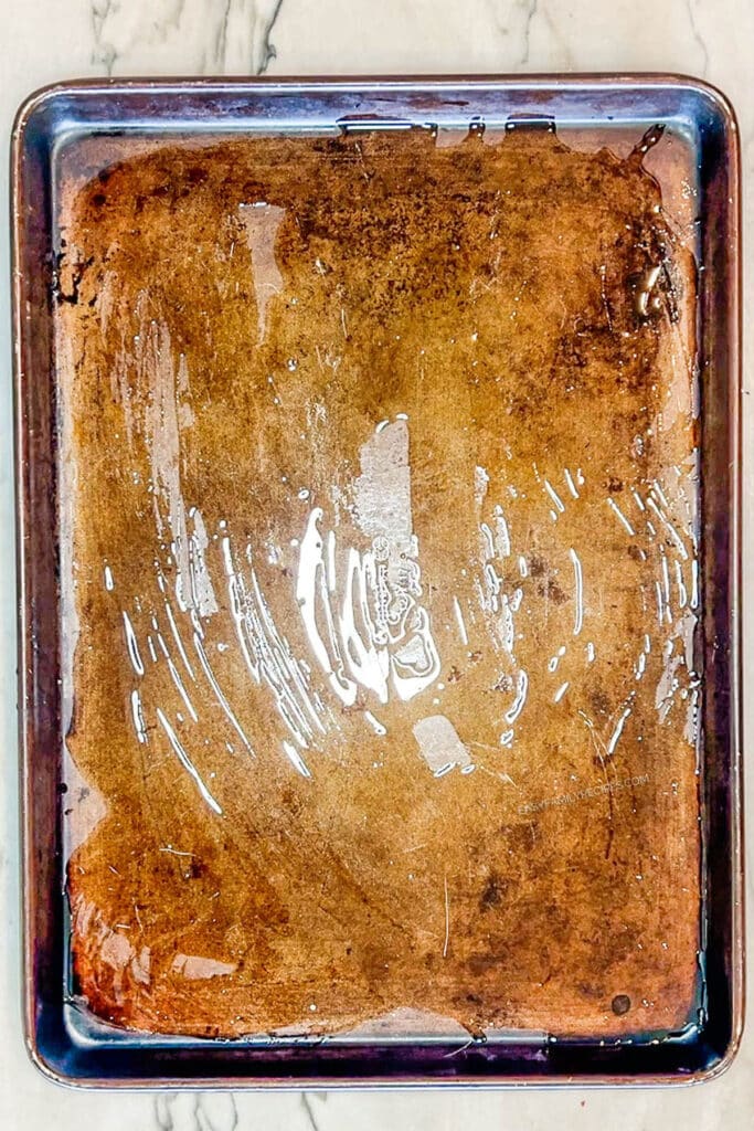a greased baking sheet.