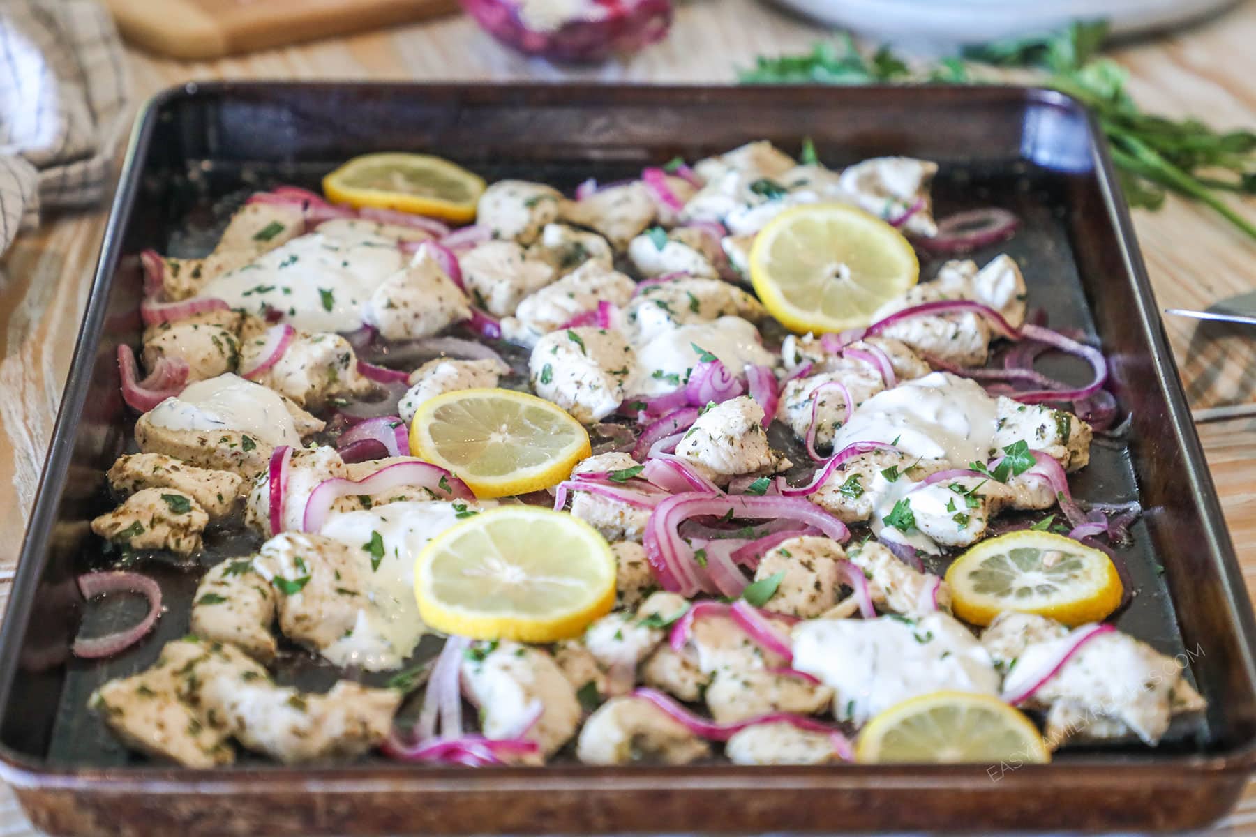 Sheet Pan Mediterranean Chicken