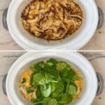 Step by step photos of preparing crockpot Tuscan chicken.