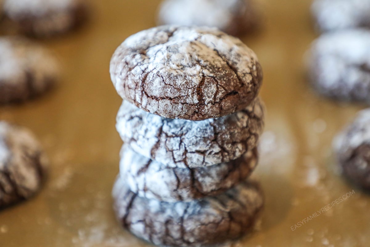 Brownie Crinkle Cookies
