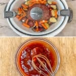 4 steps for making Crockpot Meatloaf and Potatoes