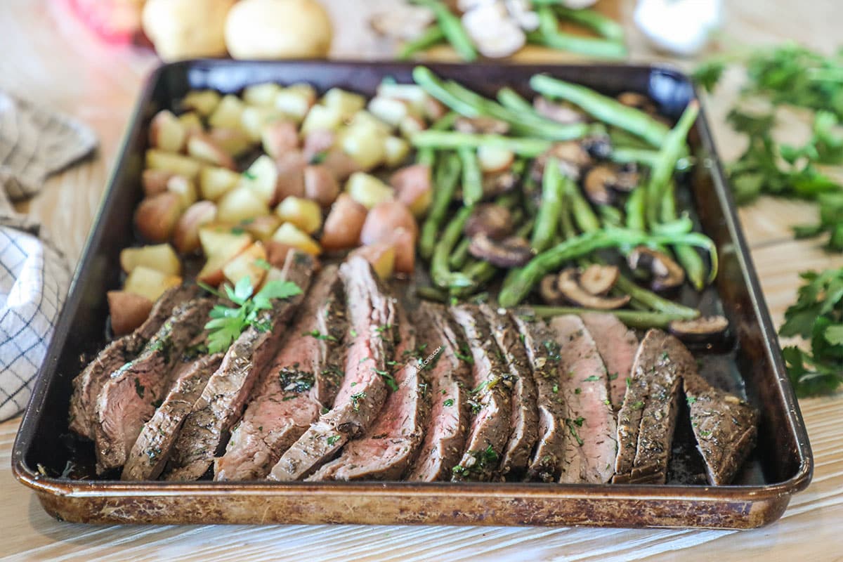 Sheet Pan Steak Dinner