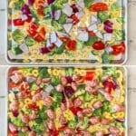 4 steps for making Sheet Pan Italian Sausage Cheese Tortellini recipe