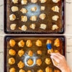 Four steps for making Chicks in a Blanket