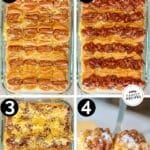 Four steps for making Chili Dog Sliders