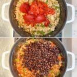 Four steps for making Chipotle Black Bean Ground Turkey Chili