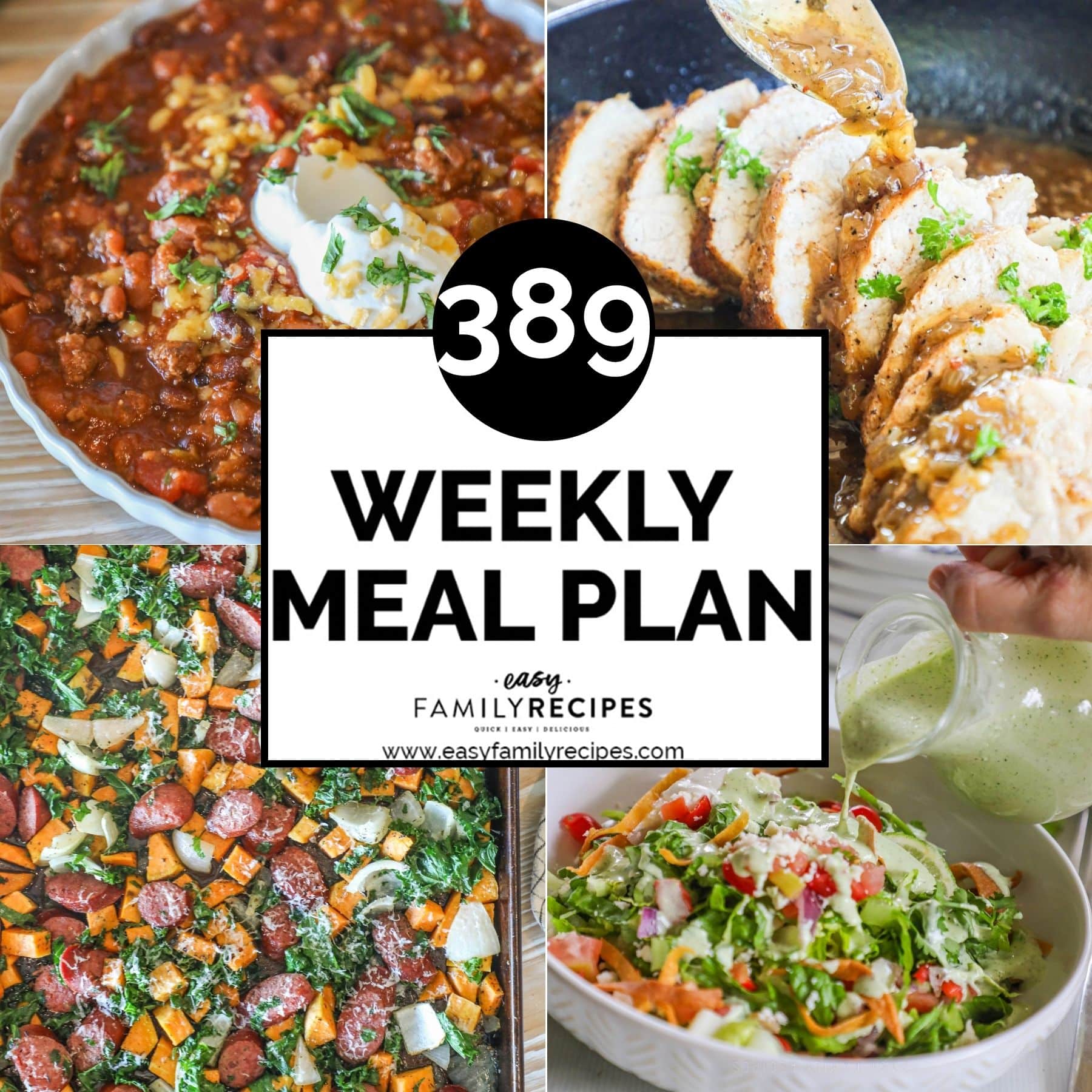 4 plated dinners for free meal plan #389