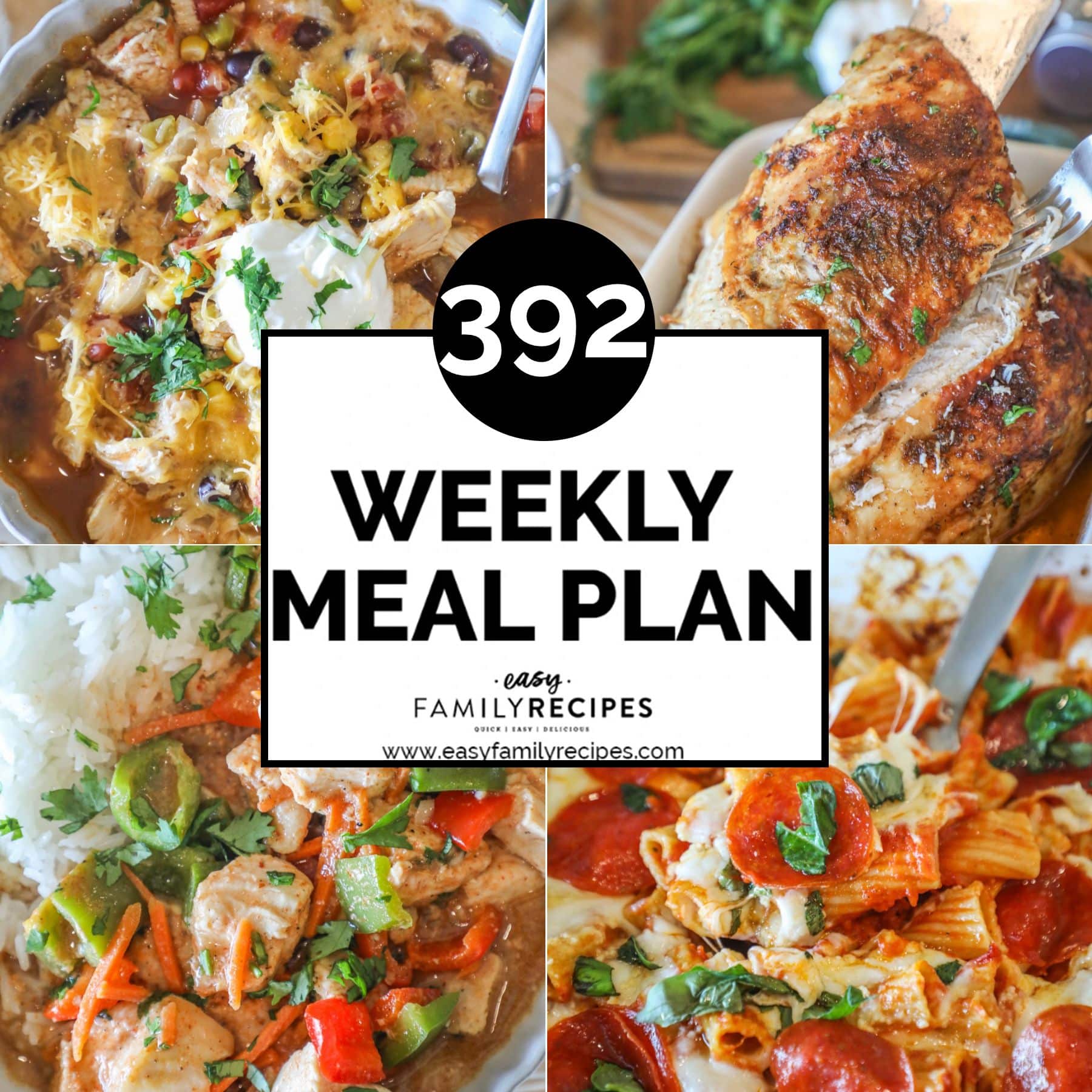 4 plated dinners for free meal plan #392